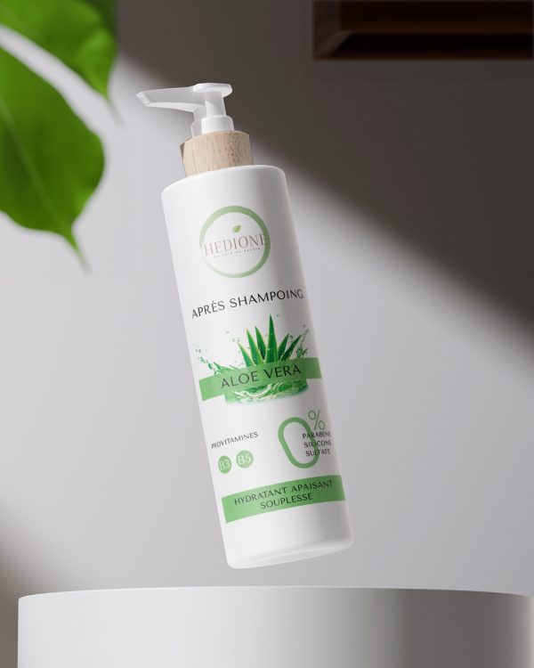 Après-shampoing à l'aloe vera, Hédione