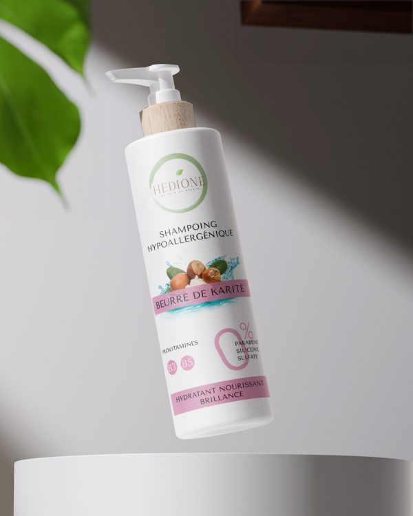 Shampoing au beurre de karité, Hédione