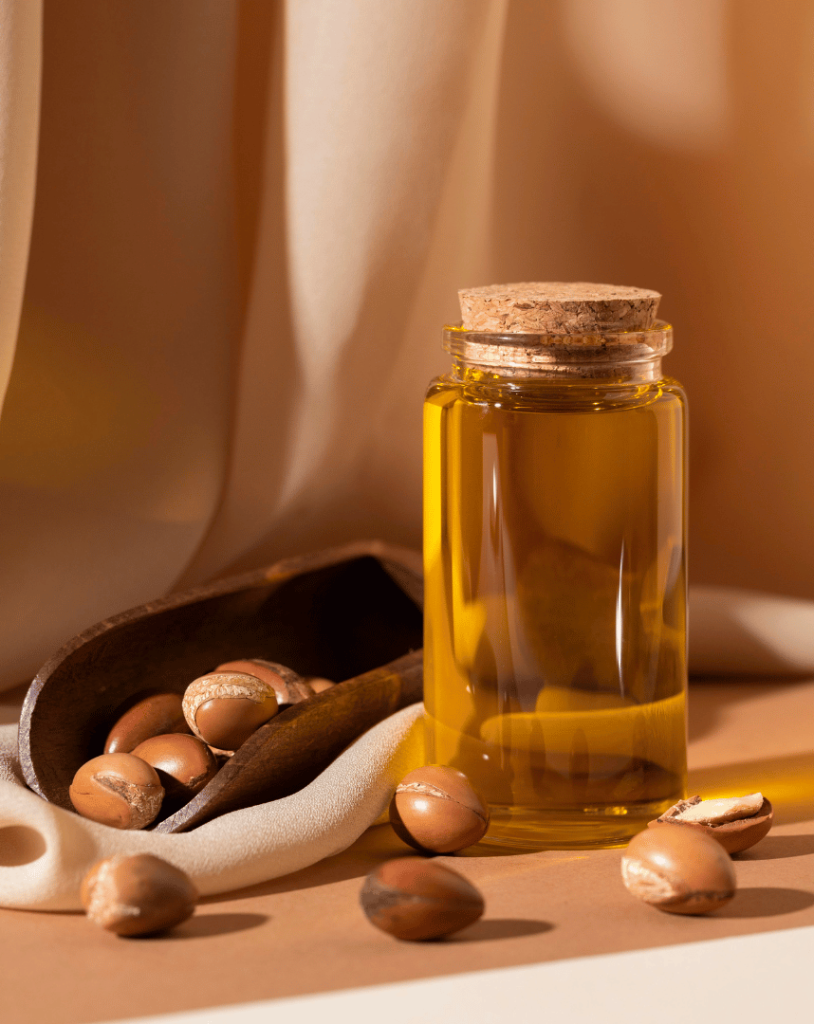 Gamme de soins à l'huile d'argan : Hédione, soins peau et cheveux
